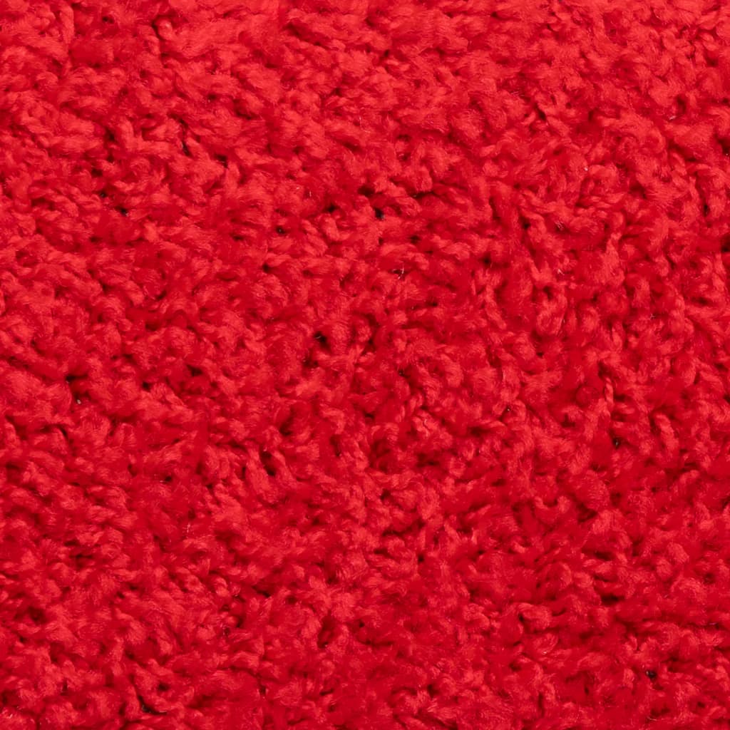Prostirke za stepenice 15 kom 56x17x3 cm crvene poluokrugle