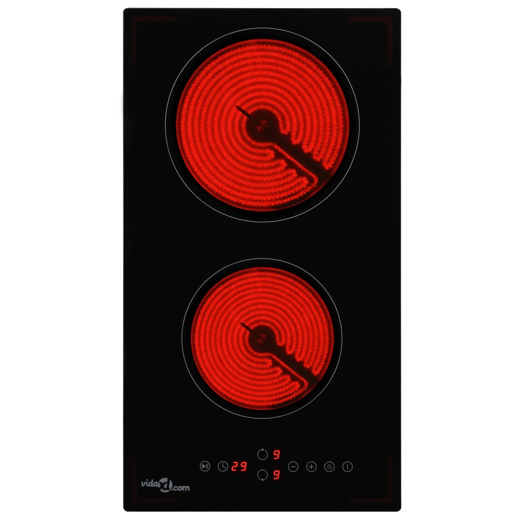 Keramička ploča za kuhanje s 2 plamenika 3000 W