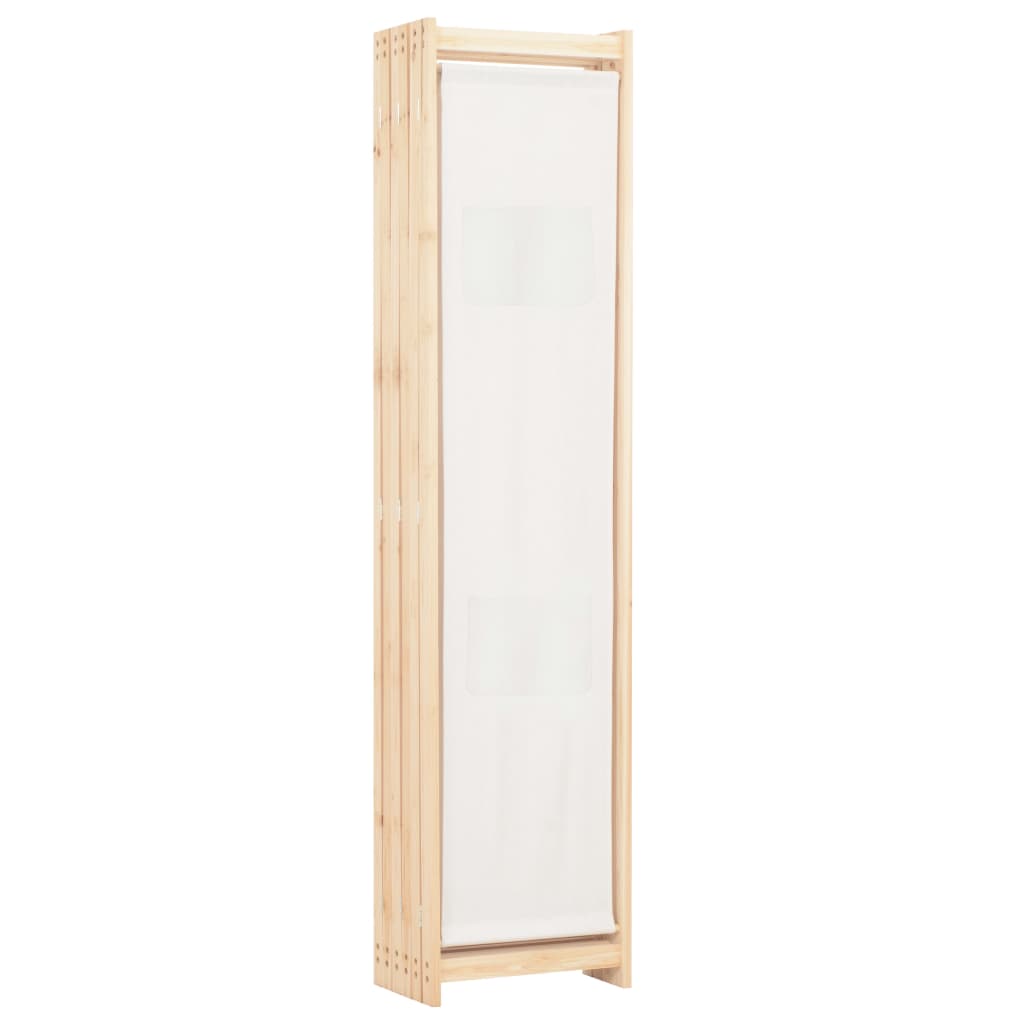 Sobna pregrada sa 6 panela od tkanine 240 x 170 x 4 cm krem