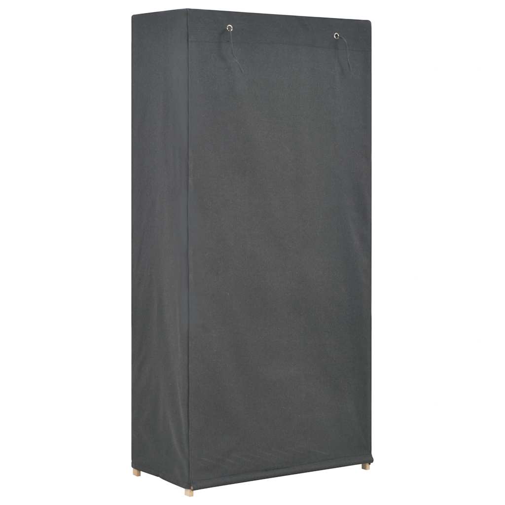 Ormar s 3 razine od tkanine 79 x 40 x 170 cm sivi
