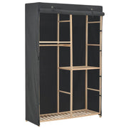 Ormar s 3 razine od tkanine 110 x 40 x 170 cm sivi