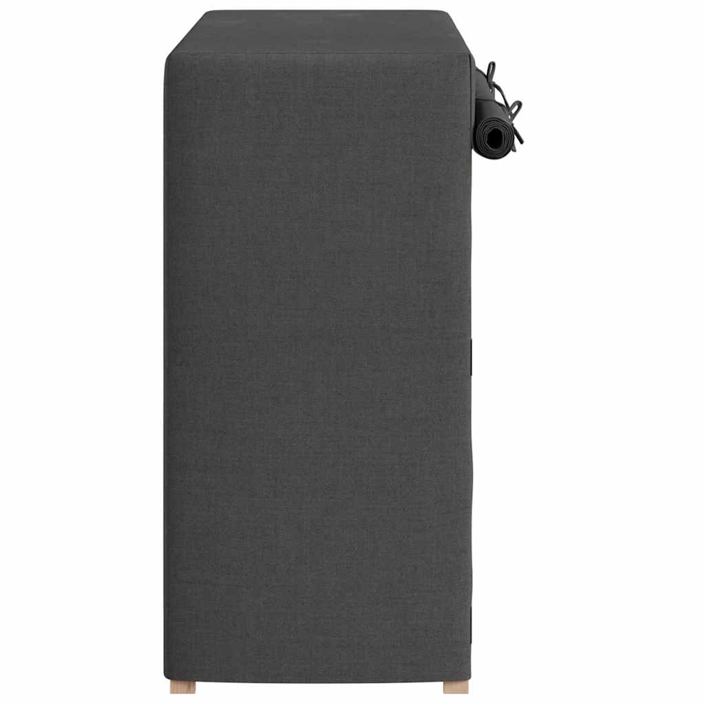 Ormarić za cipele s pokrovom od tkanine 79 x 40 x 80 cm sivi