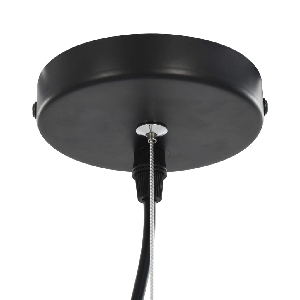 Stropne svjetiljke 2 kom crno-zlatne polukuglaste 50 cm E27