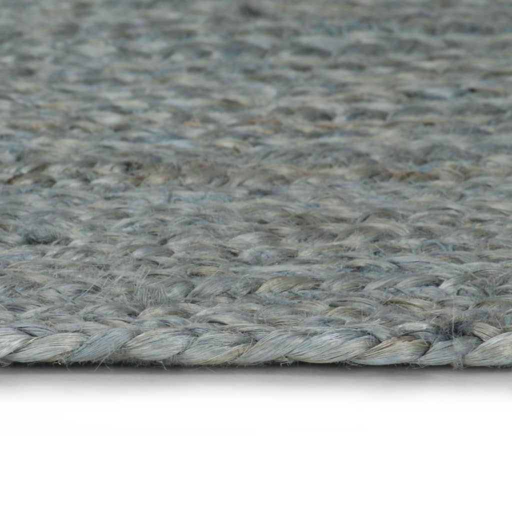 Ručno rađeni tepih od jute okrugli 120 cm maslinastozeleni