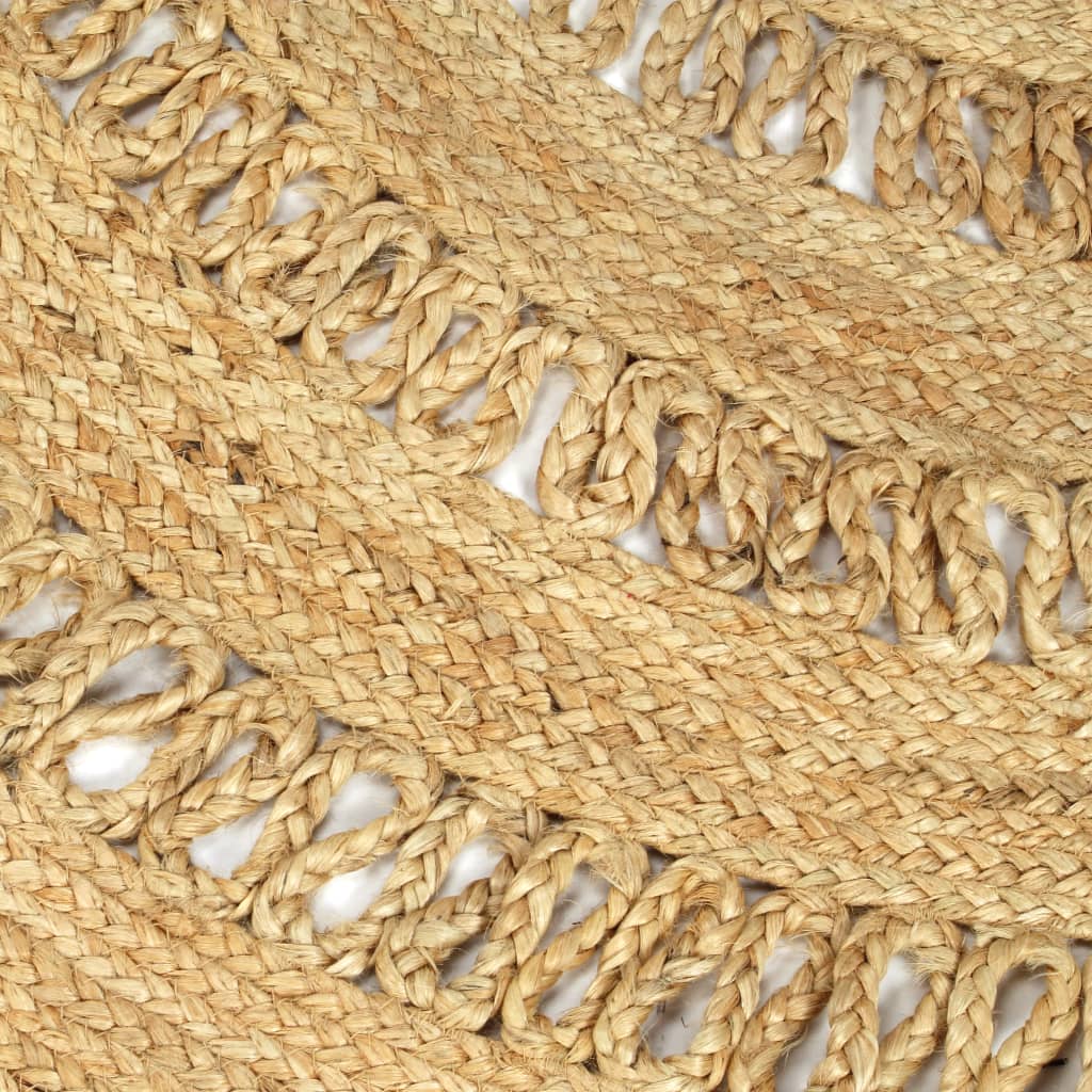 Ručno rađeni pleteni tepih od jute 150 cm