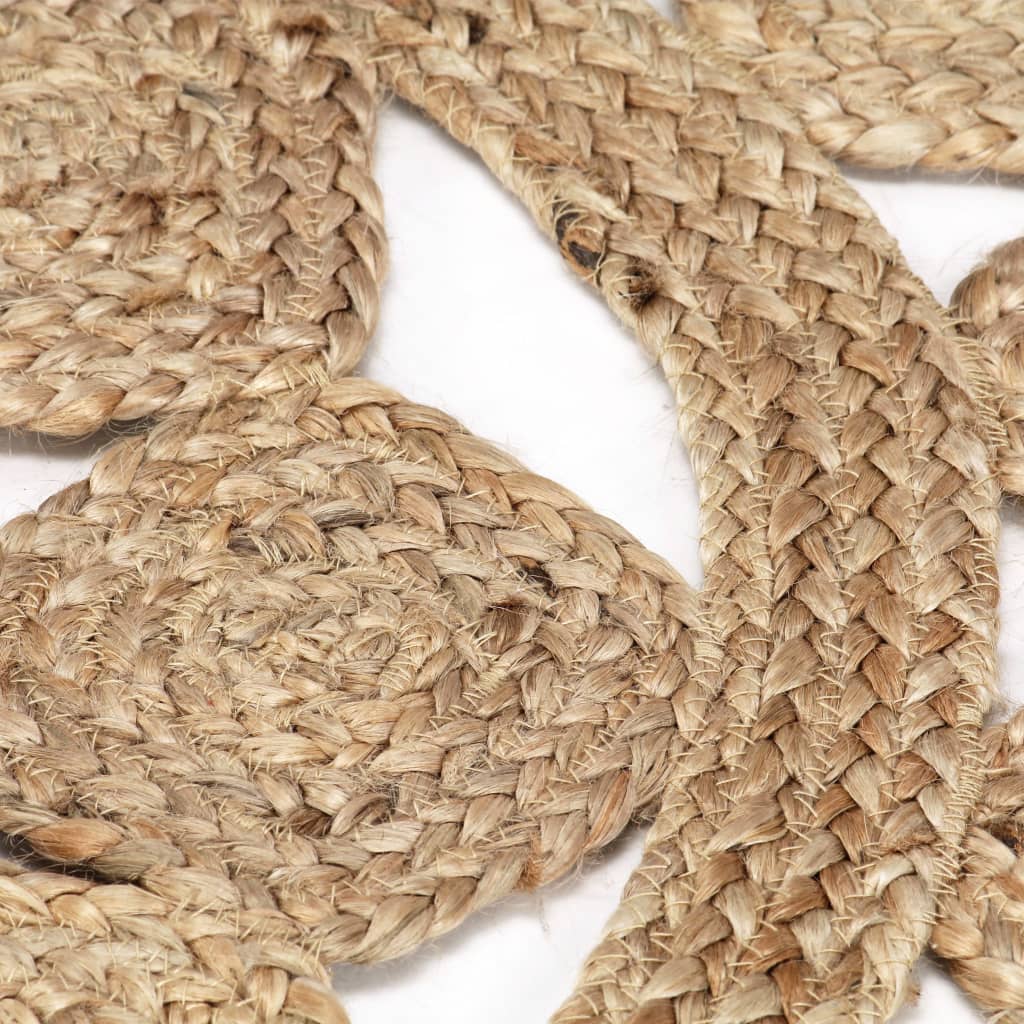 Ručno rađeni pleteni tepih od jute 90 cm