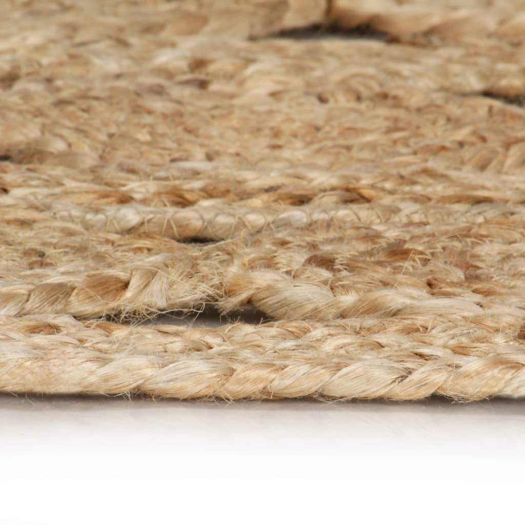 Ručno rađeni pleteni tepih od jute 120 cm