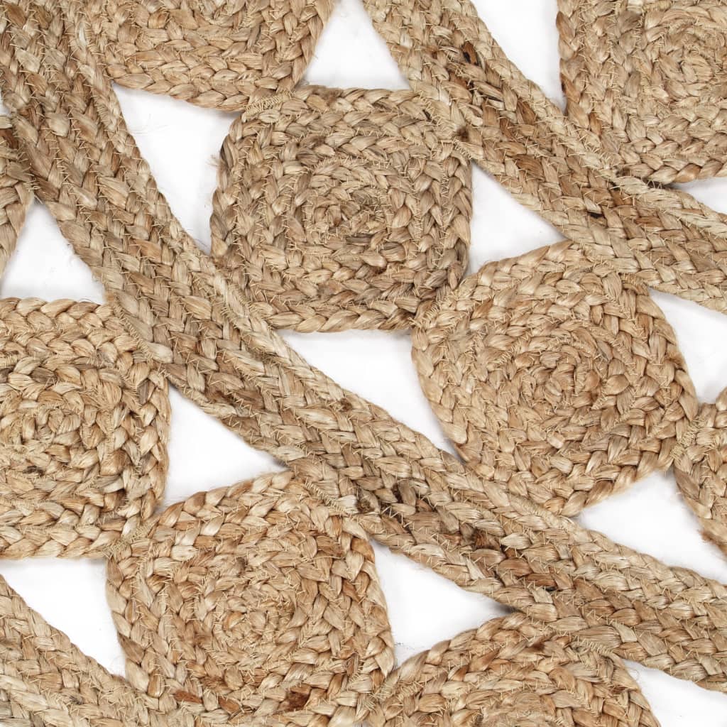 Ručno rađeni pleteni tepih od jute 120 cm
