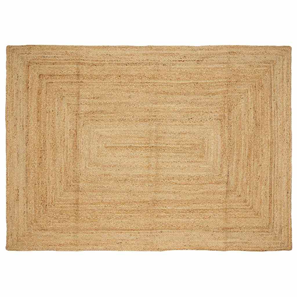 Ručno rađeni tepih od jute prirodne boje 160 x 230 cm