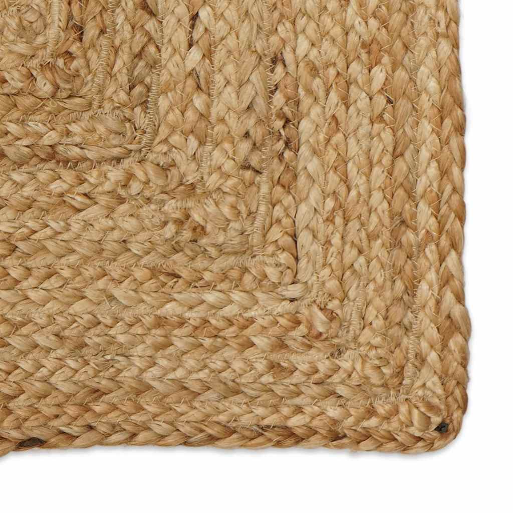 Ručno rađeni tepih od jute prirodne boje 160 x 230 cm