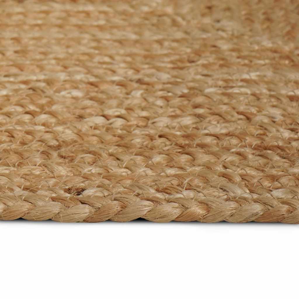 Ručno rađeni tepih od jute prirodne boje 160 x 230 cm