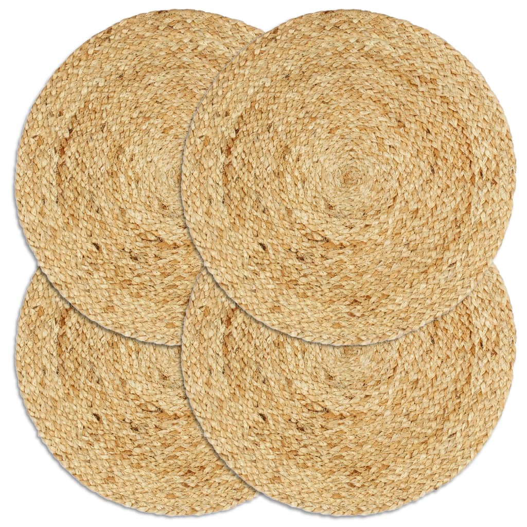 Podmetači 4 kom obični/prirodni 38 cm okrugli od jute