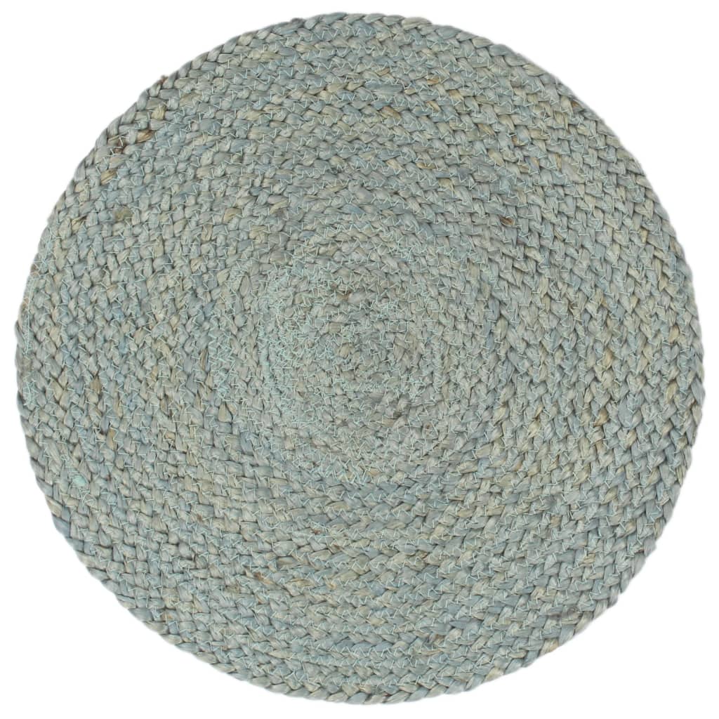 Podmetači 6 kom obični/maslinasti 38 cm okrugli od jute