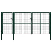 Vrtna vrata Čelik 400x200 cm Zelena