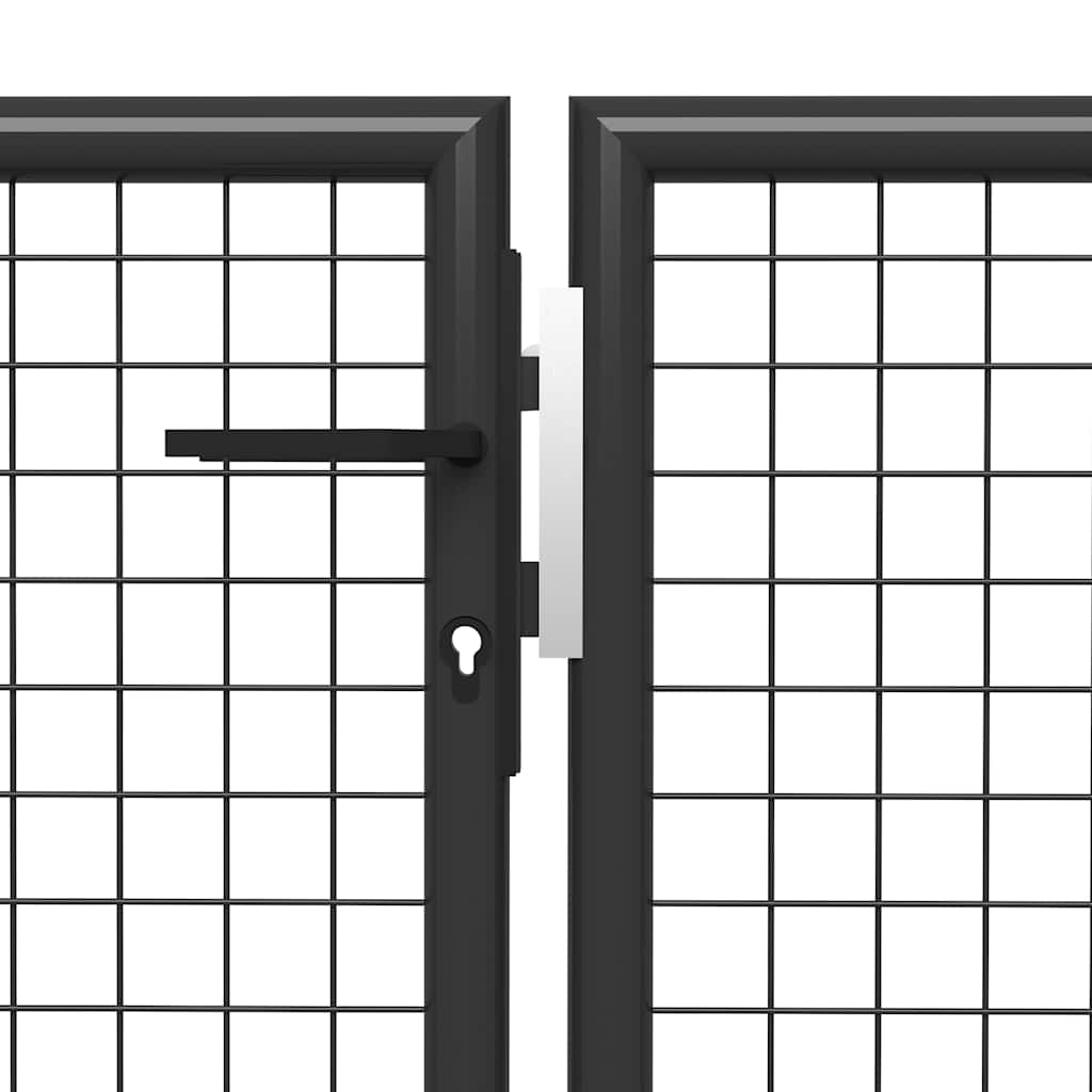 Vrtna vrata Čelik 400x100 cm Antracit