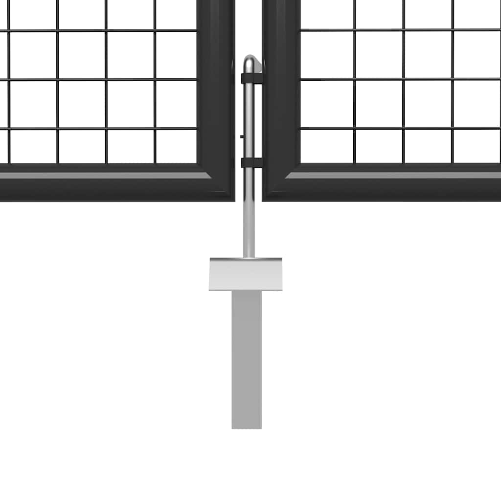 Vrtna vrata Čelik 400x100 cm Antracit