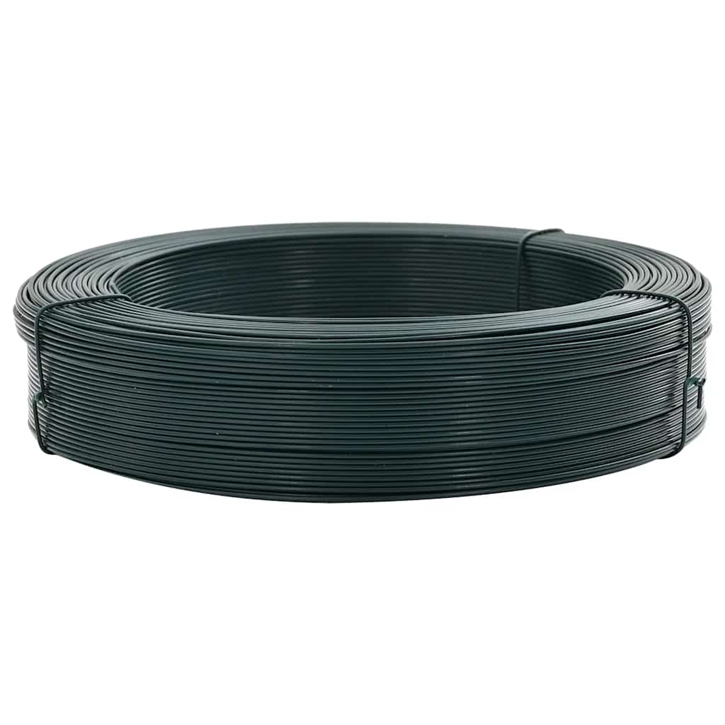 Žica za vezanje ograde 250 m 0,9/1,4 mm čelična crno-zelena