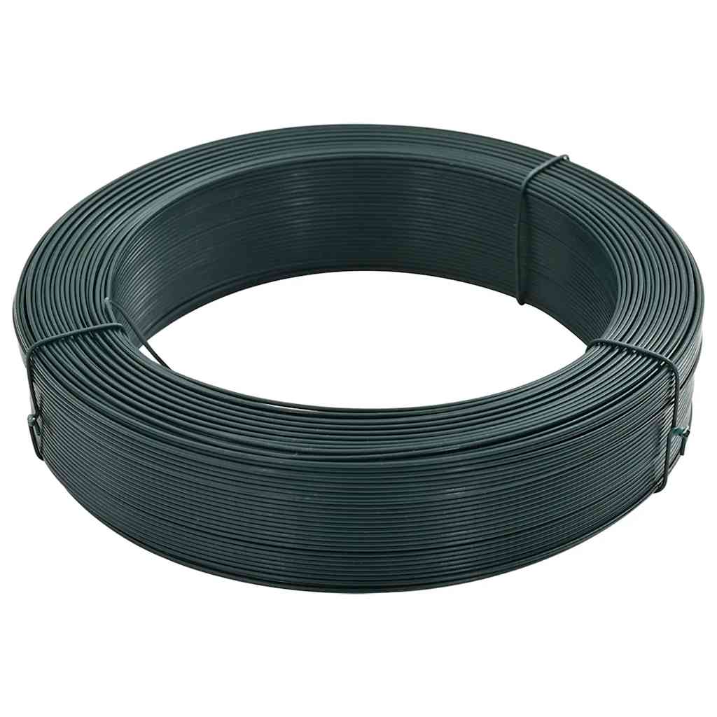 Žica za vezanje ograde 250 m 0,9/1,4 mm čelična crno-zelena
