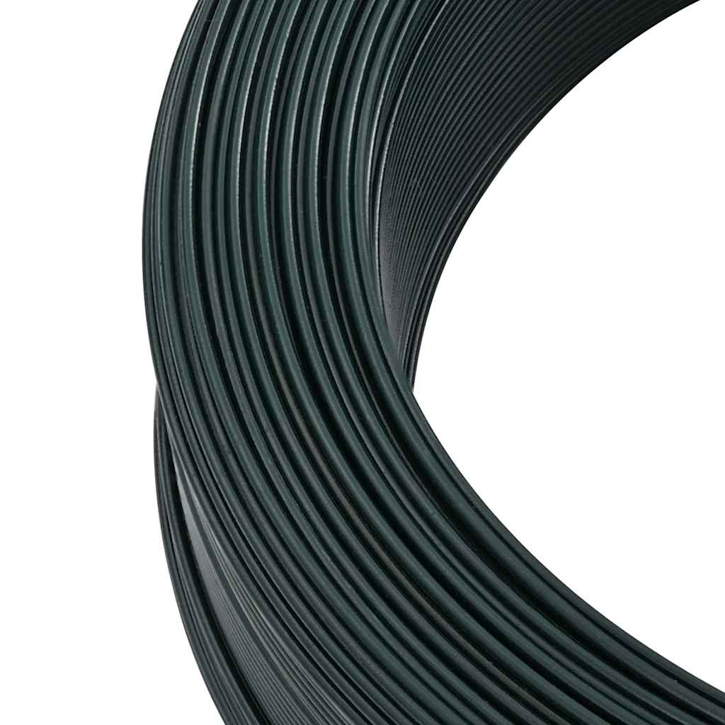 Žica za vezanje ograde 250 m 2,3/3,8 mm čelična crno-zelena