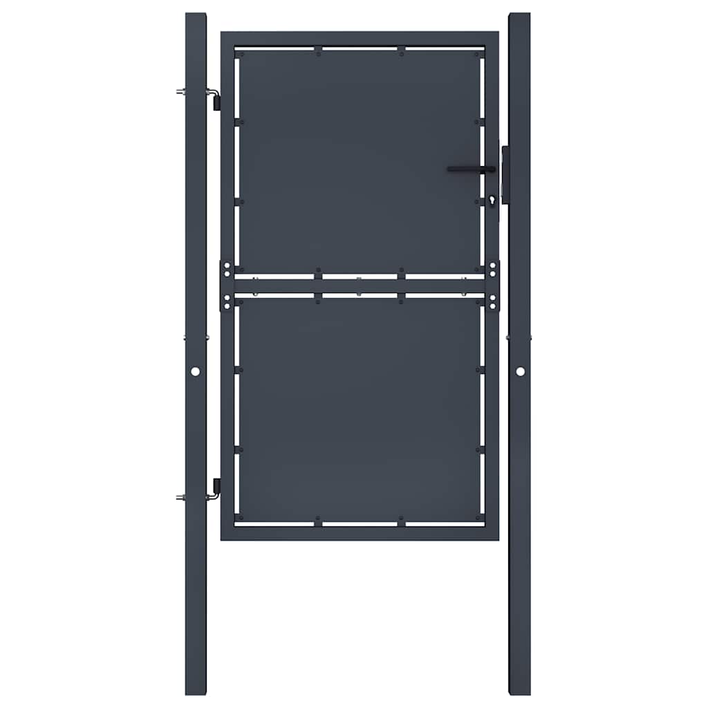 Vrtna vrata Čelik 100x175 cm Antracit