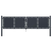 Vrtna vrata Čelik 300x75 cm Antracit