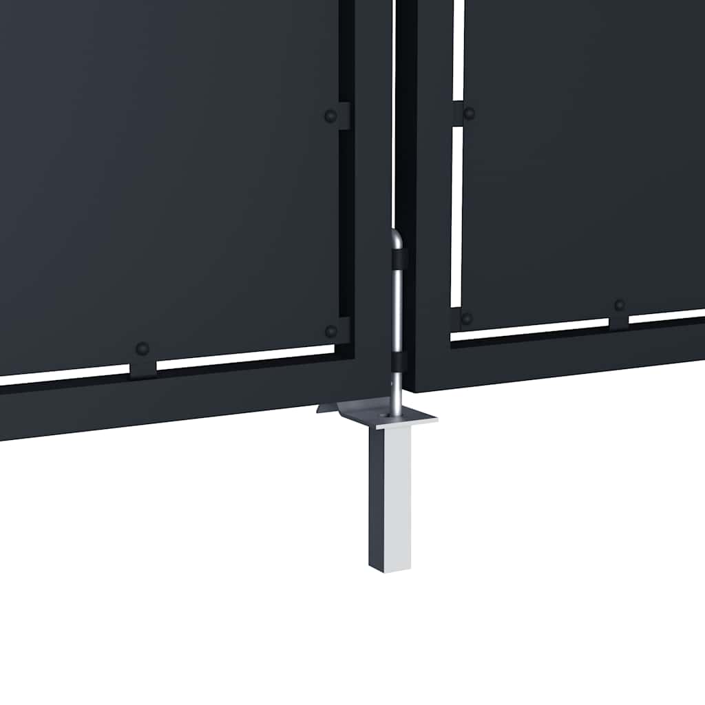 Vrtna vrata Čelik 300x100 cm Antracit