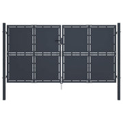 Vrtna vrata Čelik 300x125 cm Antracit