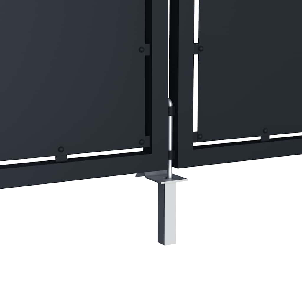 Vrtna vrata od čelika 350x75 cm antracit boje