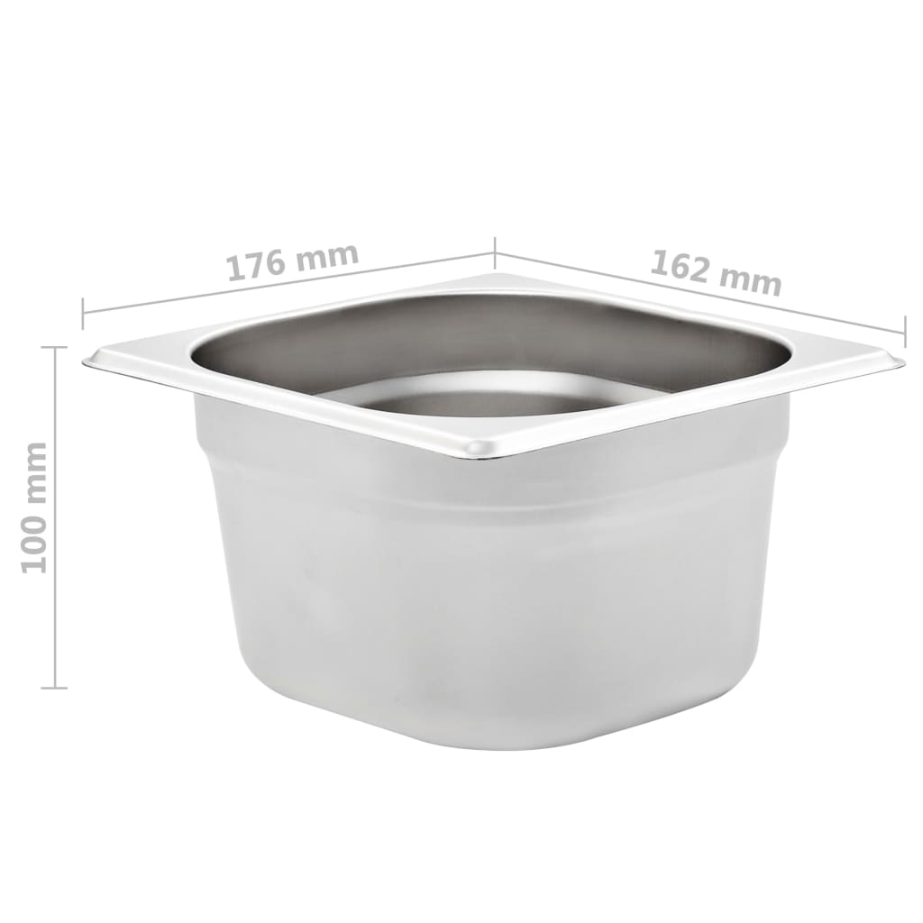 Posude Gastronorm 12 kom GN 1/6 100 mm od nehrđajućeg čelika