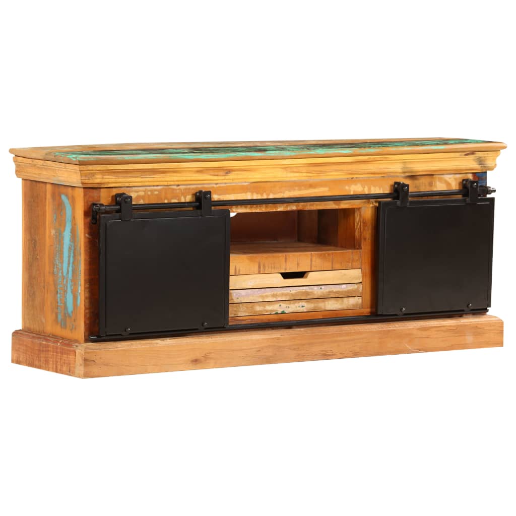 TV ormarić od masivnog obnovljenog drva 110 x 30 x 45 cm