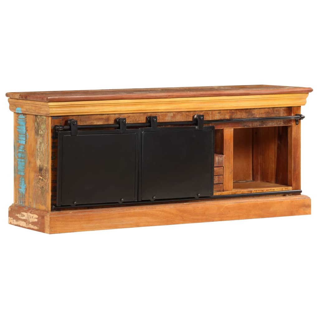 TV ormarić od masivnog obnovljenog drva 110 x 30 x 45 cm