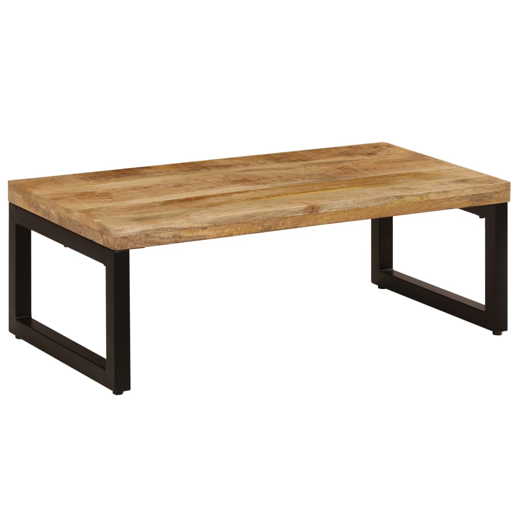 Stolić za kavu 100 x 50 x 35 cm od masivnog drva manga i čelika