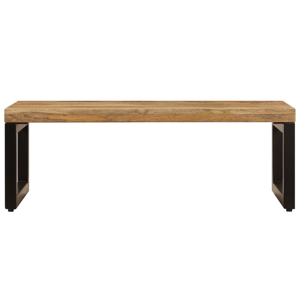 Stolić za kavu 100 x 50 x 35 cm od masivnog drva manga i čelika