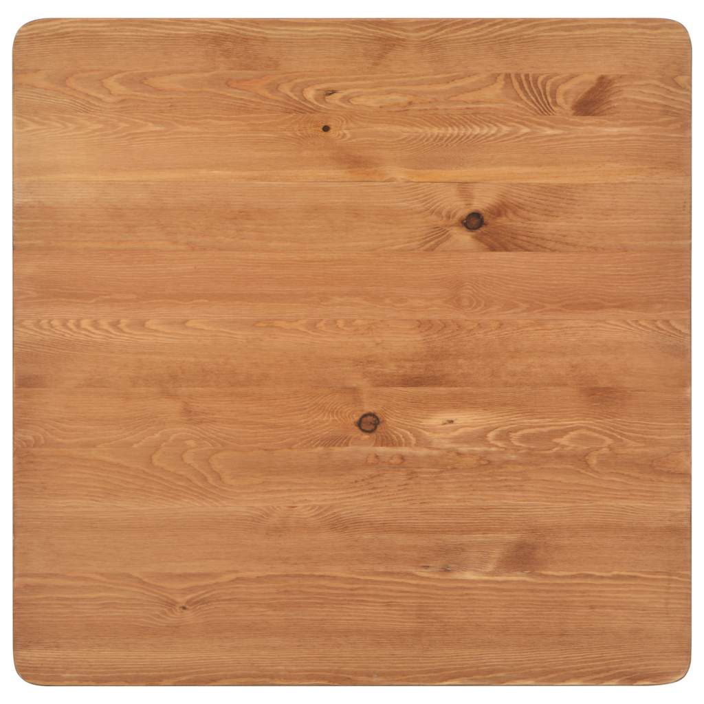 Barski stol crni 60 x 60 x 108 cm od masivne borovine i čelika