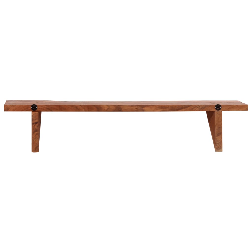 Zidne police od masivnog bagremovog drva 2 kom 90 x 20 x 18 cm