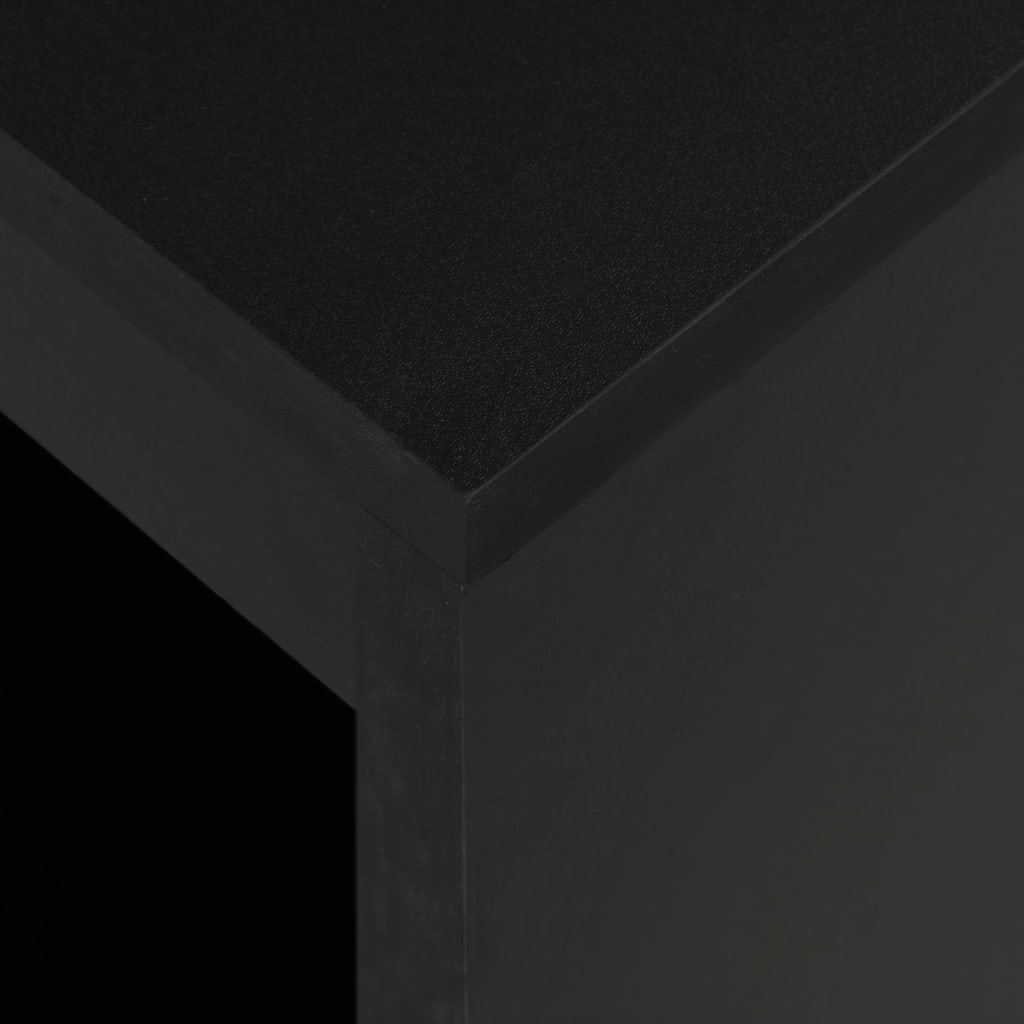 Barski stol s policom crni 110 x 50 x 103 cm