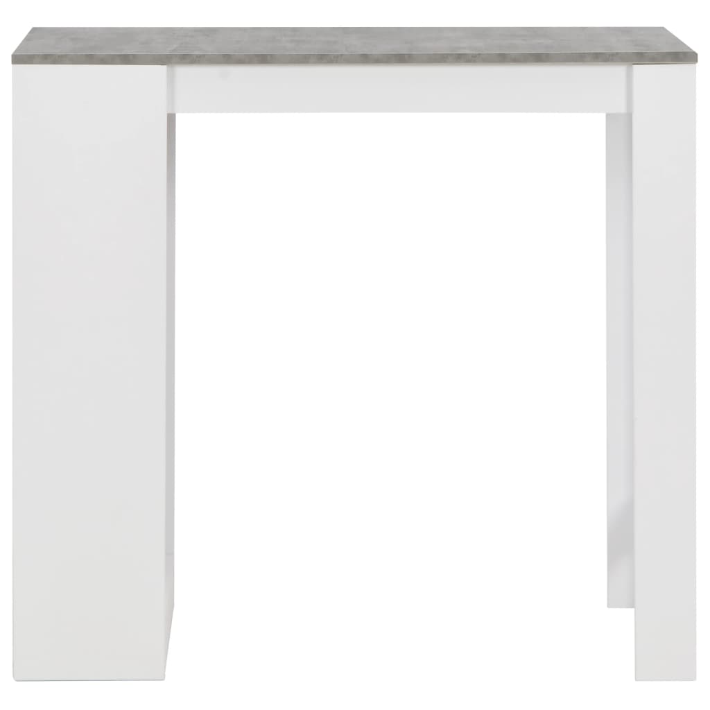 Barski stol s policom bijeli 110 x 50 x 103 cm