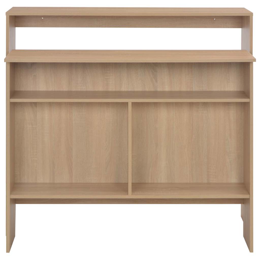 Barski stol s 2 stolne ploče boja hrasta 130 x 40 x 120 cm