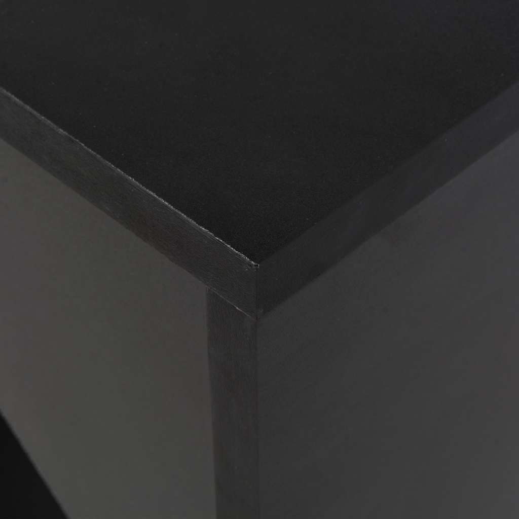 Barski stol s pomičnom policom crni 138 x 39 x 110 cm