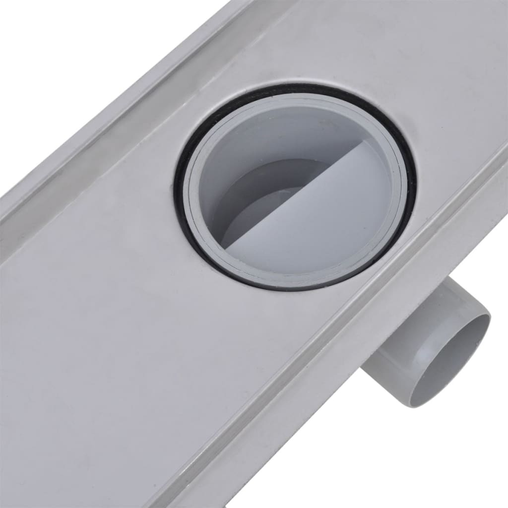 Linearni odvod za tuš 2 kom 530 x 140 mm od nehrđajućeg čelika
