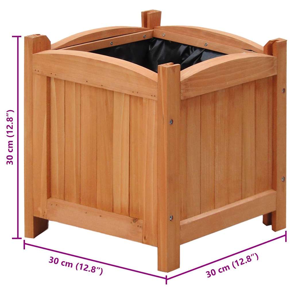Posude za sadnju 4 kom 30 x 30 x 30 cm