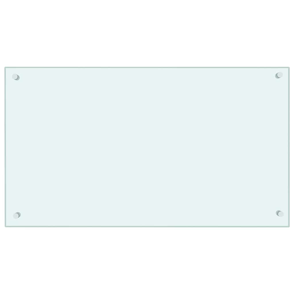 Kuhinjska zaštita od prskanja mliječna 90 x 50 cm kaljeno staklo