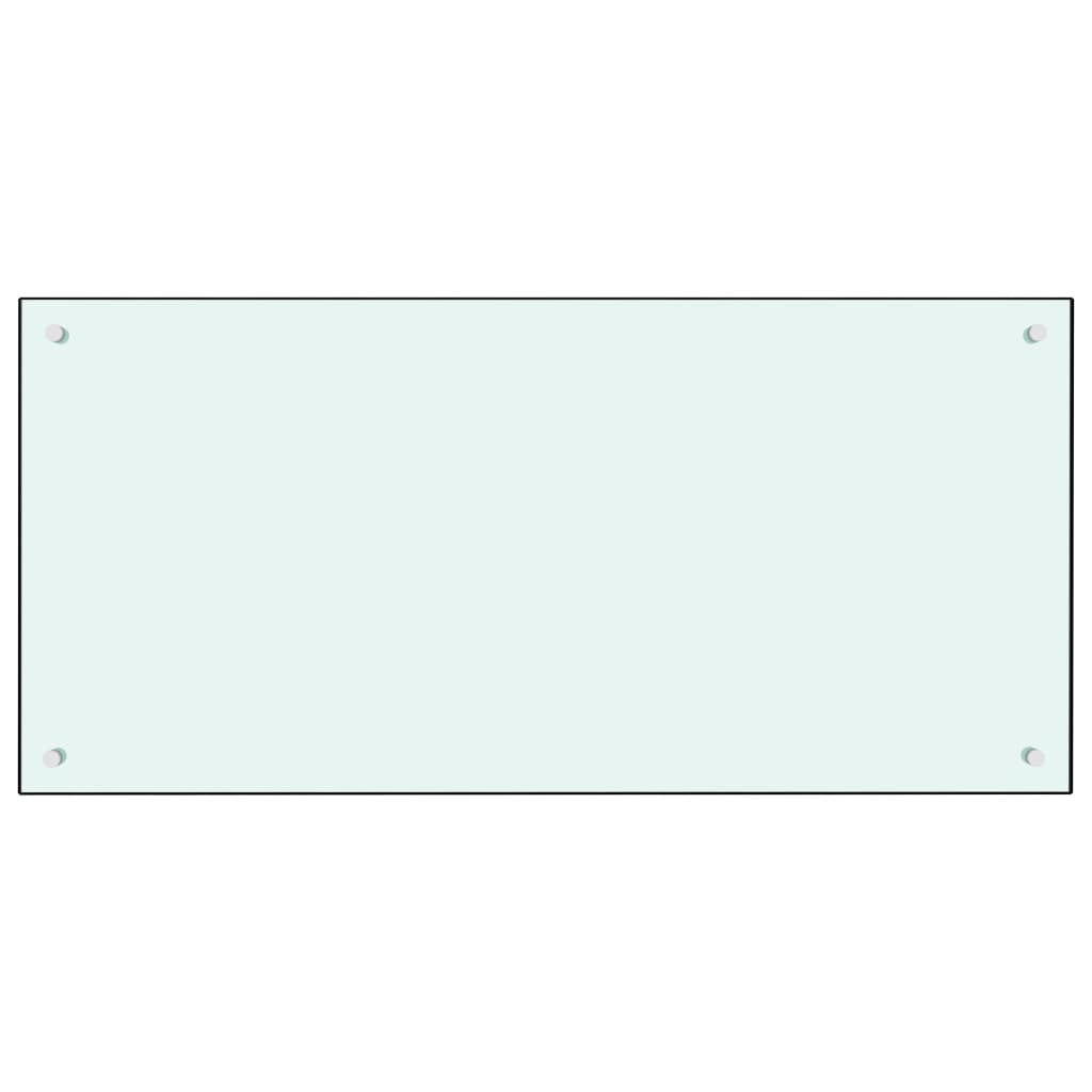 Kuhinjska zaštita od prskanja mliječna 100 x 50 cm kaljeno staklo