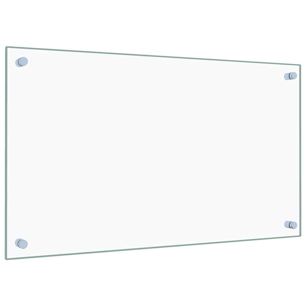 Kuhinjska zaštita od prskanja prozirna 70x40 cm kaljeno staklo