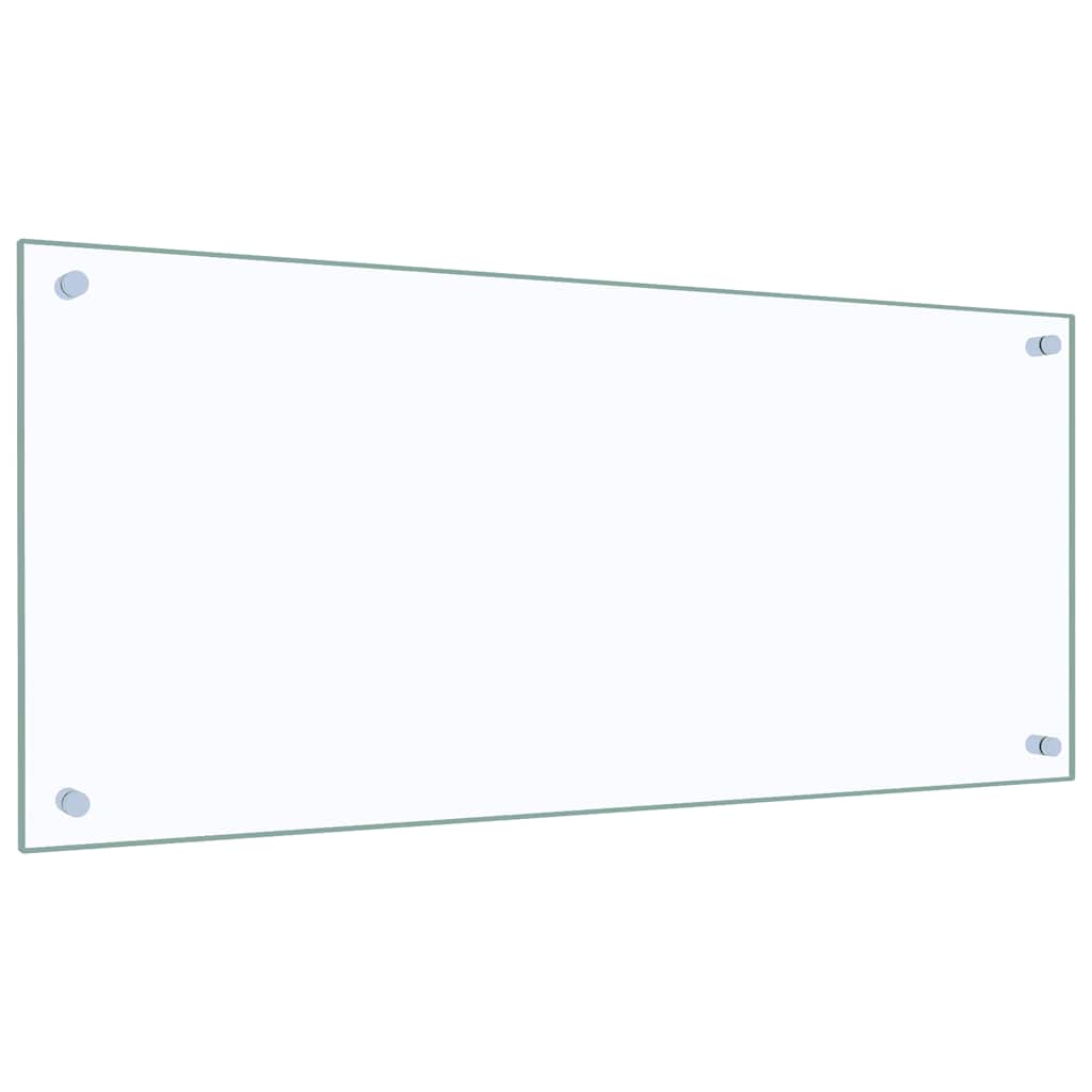 Kuhinjska zaštita od prskanja prozirna 90x40 cm kaljeno staklo