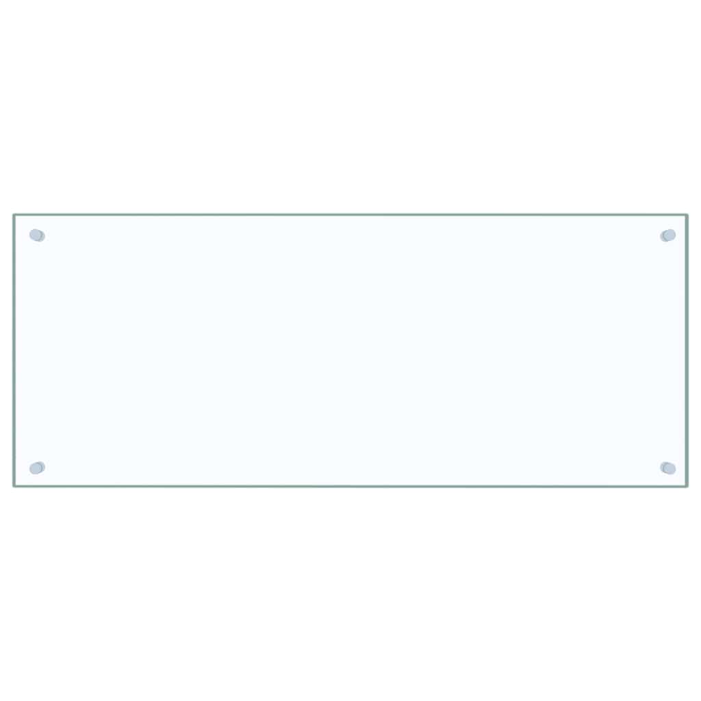 Kuhinjska zaštita od prskanja prozirna 100x40 cm kaljeno staklo