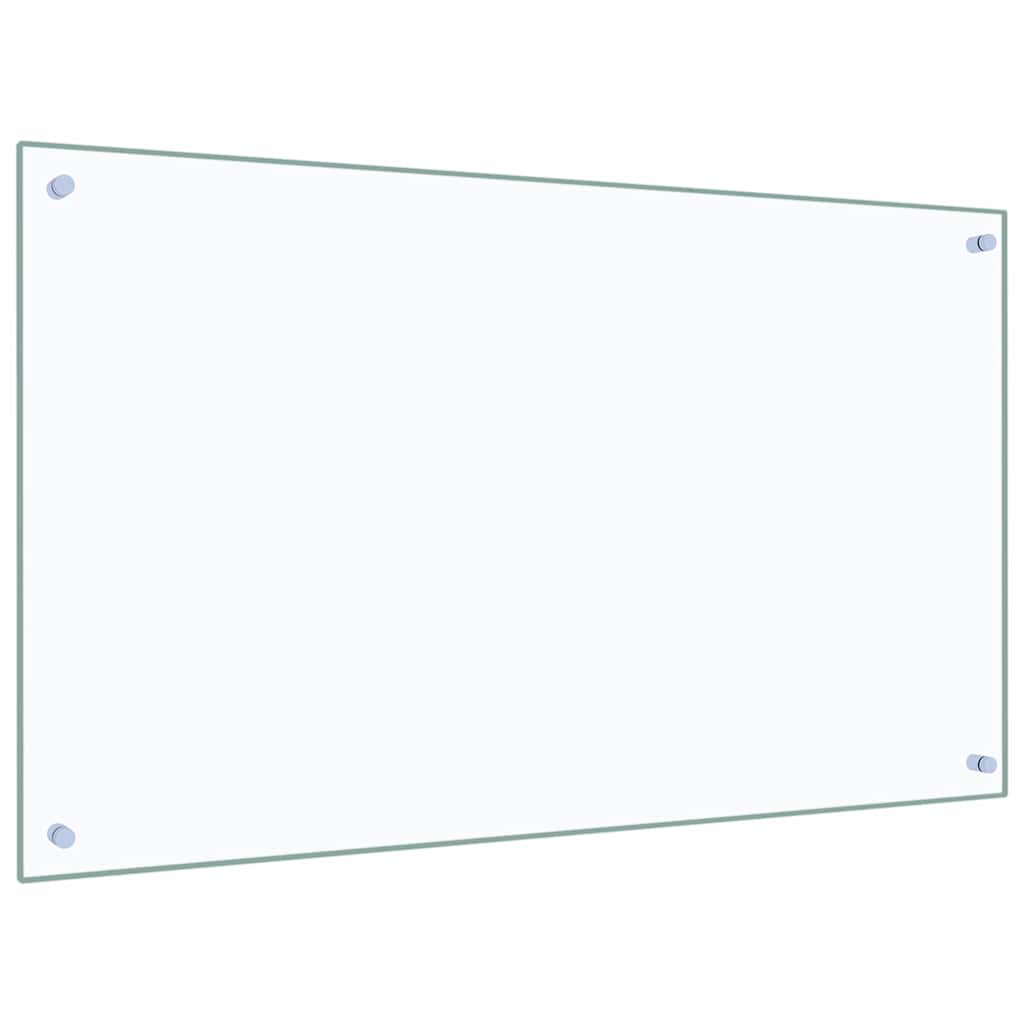 Kuhinjska zaštita od prskanja prozirna 100x60 cm kaljeno staklo