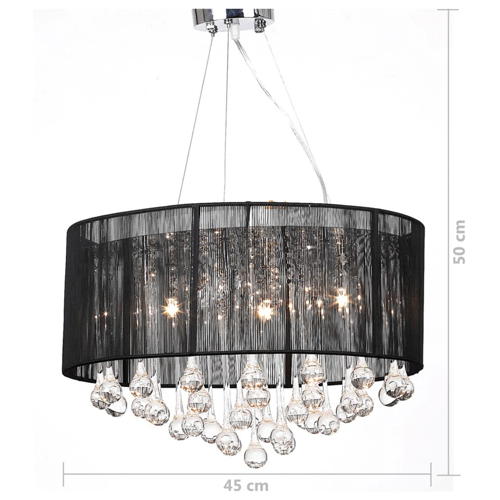 Luster s 85 Kristala Crni