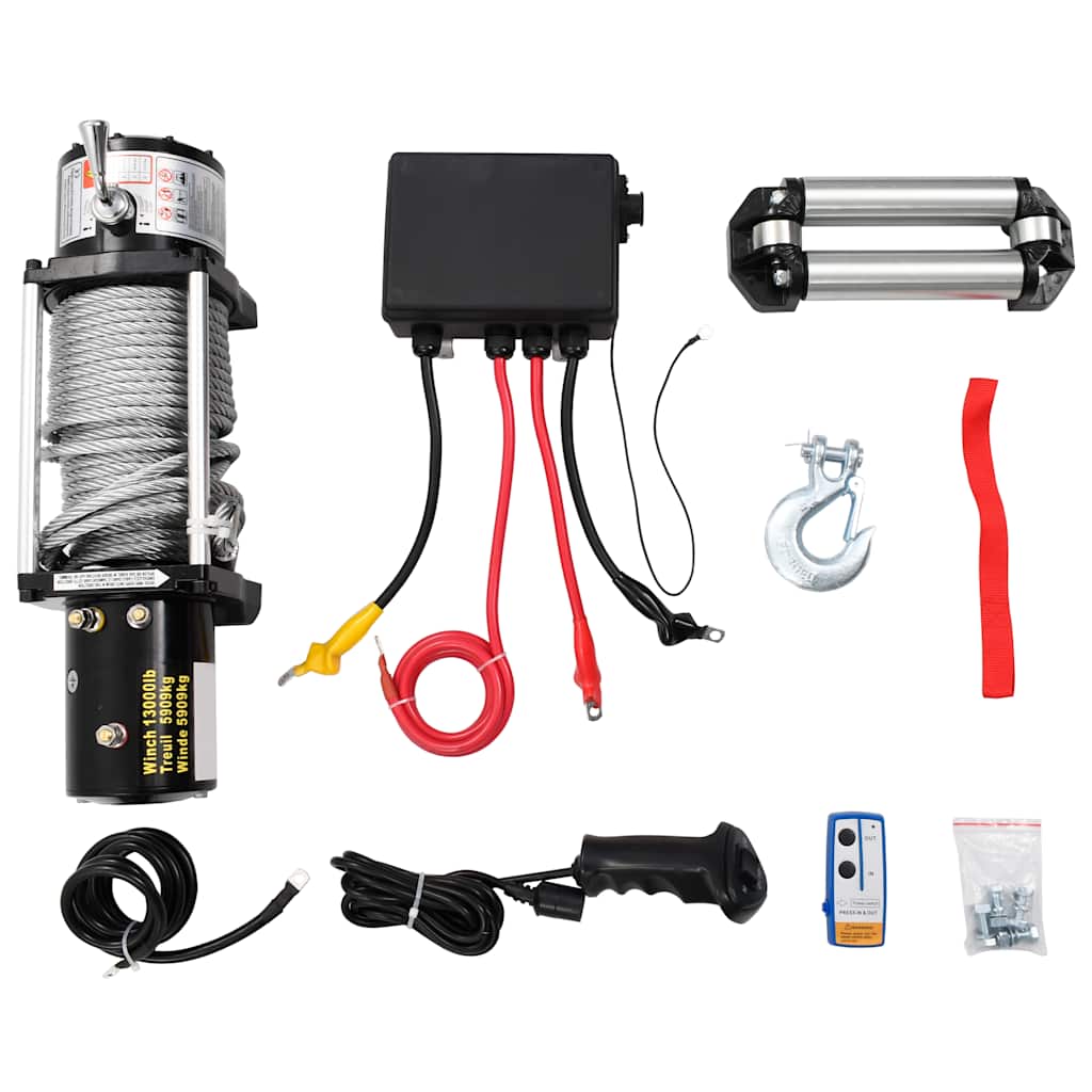 Električno vitlo 12 V 5909 kg