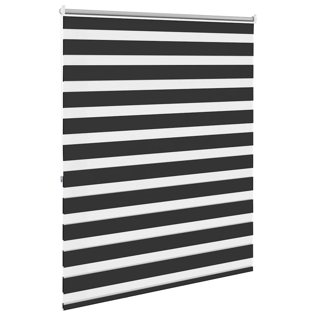 Zebra zavjesa 120,9 x 175 cm Širina tkanine 116,7 cm crna